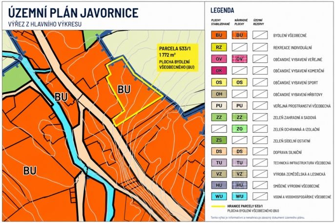 Prodej, Pozemek k bydlení, Javornice