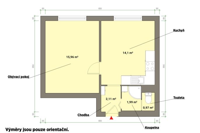 Pronájem, Byt 1+1, Lázně Kynžvart
