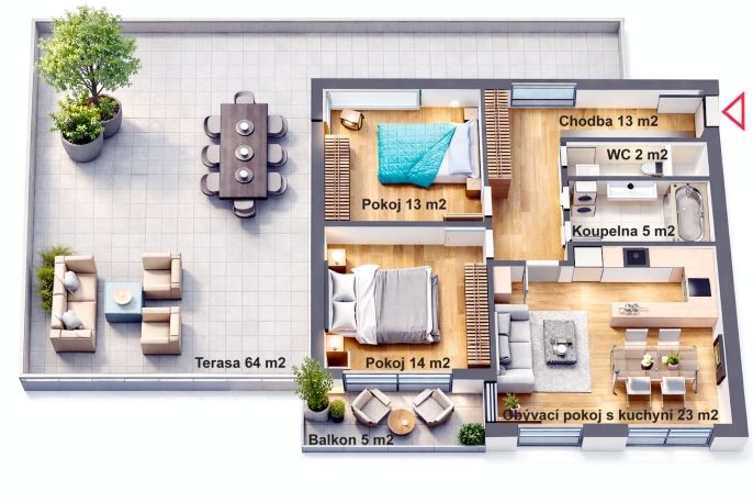 Prodej, Byt 3+kk, Praha