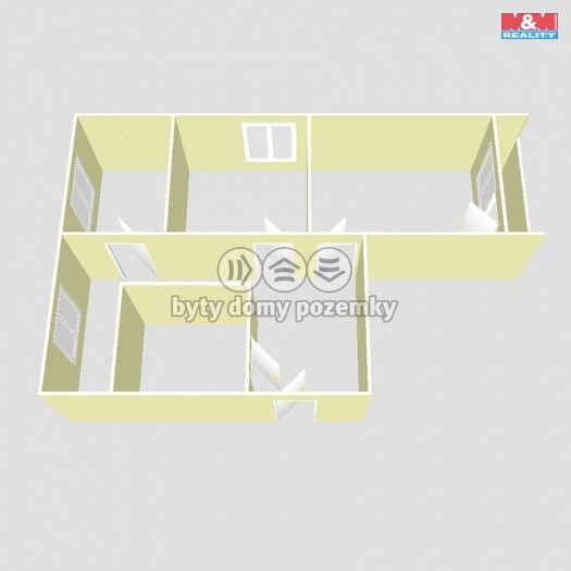 Prodej, Byt 3+1, Chomutov