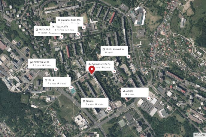 Prodej, Byt 1+kk, Ústí nad Labem