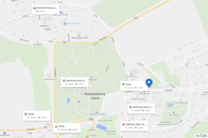 Pronájem, Obchod a služby, Konstantinovy Lázně