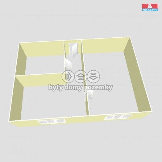 Pronájem, Byt 1+1, Chomutov