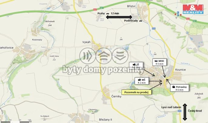 Prodej, Pozemek k bydlení, Kounice