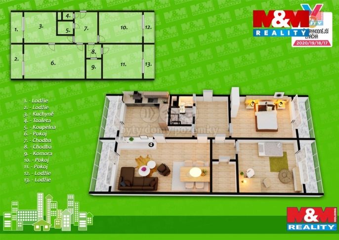 Prodej, Byt 3+1, Hradec Králové