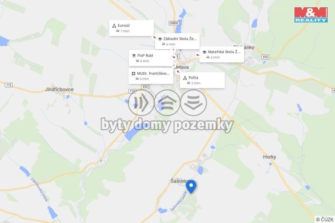 Prodej, Pozemek k bydlení, Želetava