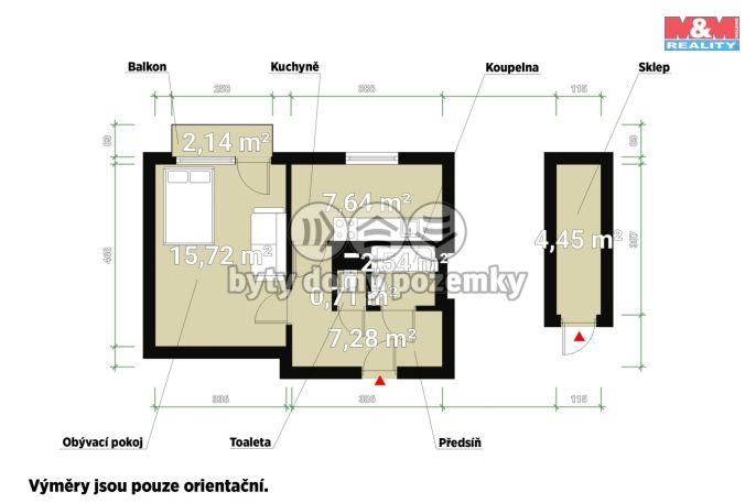 Pronájem, Byt 1+1, Plzeň