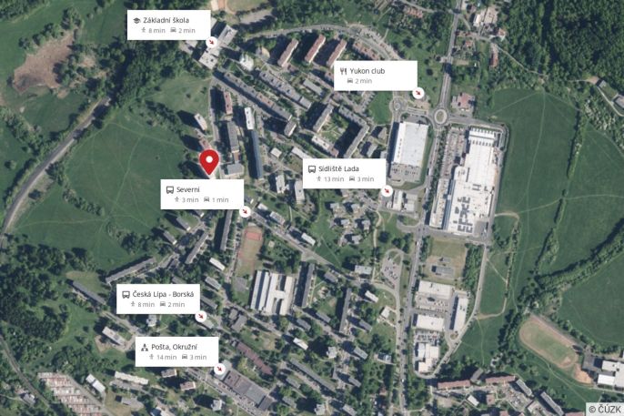 Pronájem, Byt 1+1, Česká Lípa