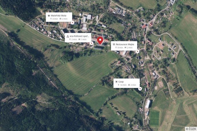 Pronájem, Byt 1+1, Radvanice