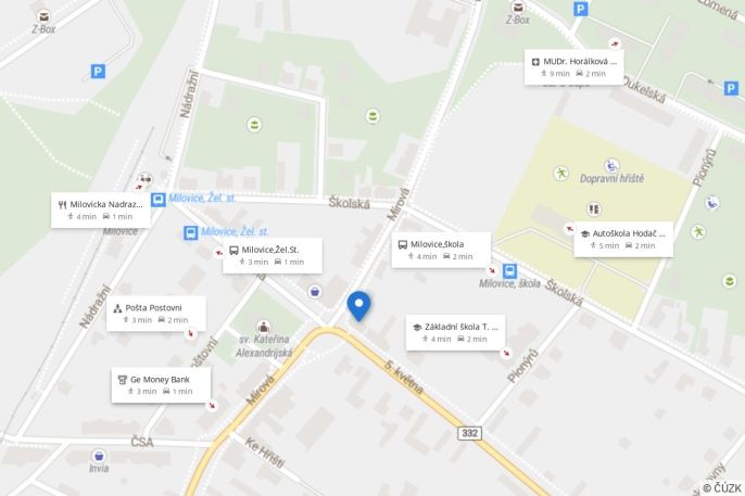 Prodej, Byt 2+kk, Milovice