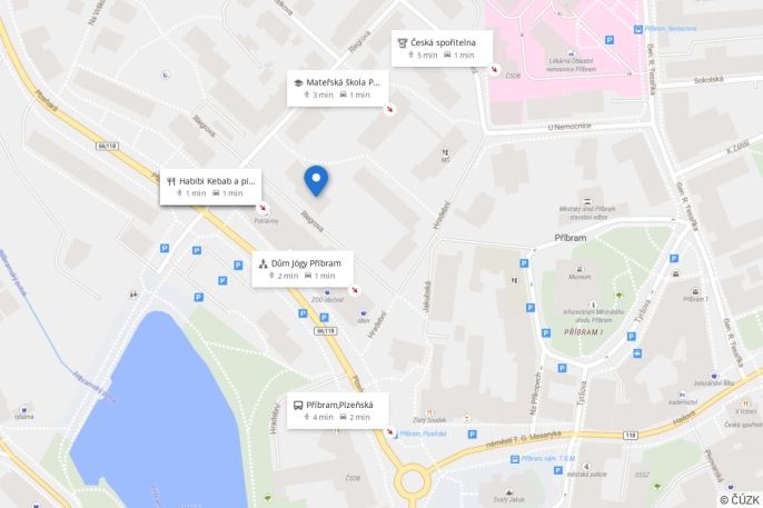 Pronájem, Byt 1+kk, Příbram