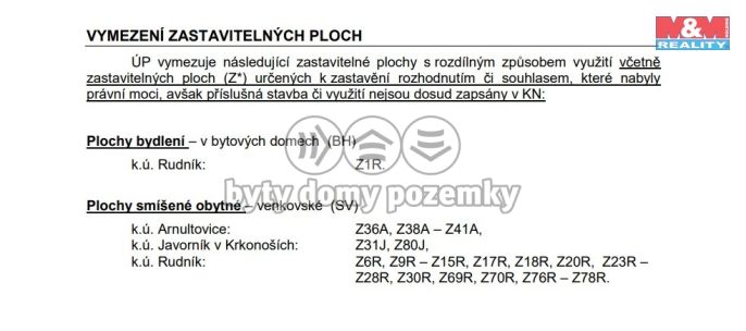 Prodej, Pozemek k bydlení, Rudník