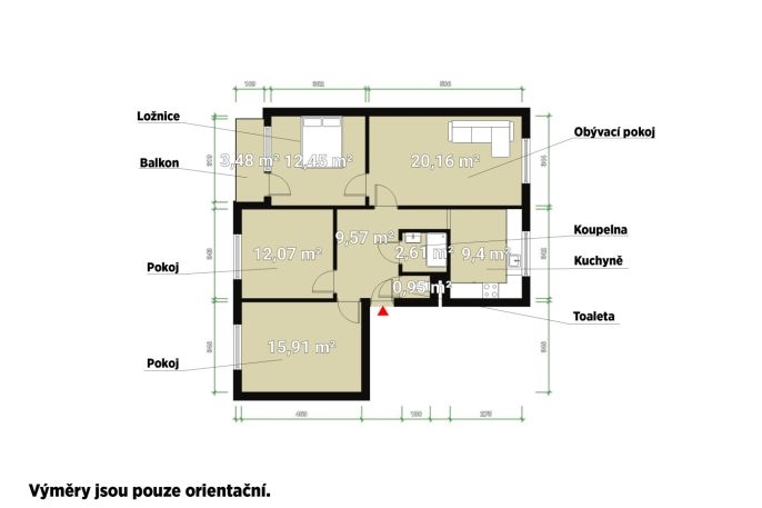 Prodej, Byt 4+1, Plzeň