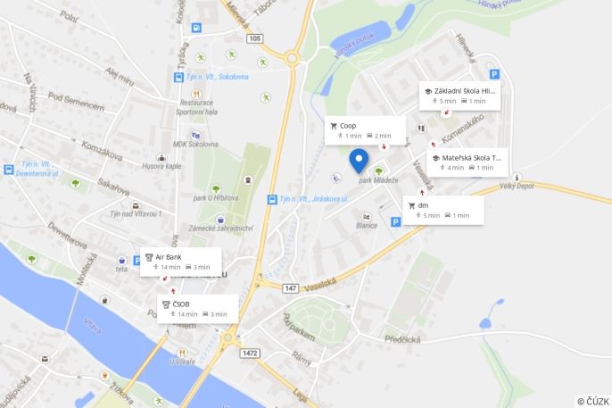 Prodej, Byt 3+1, Týn nad Vltavou