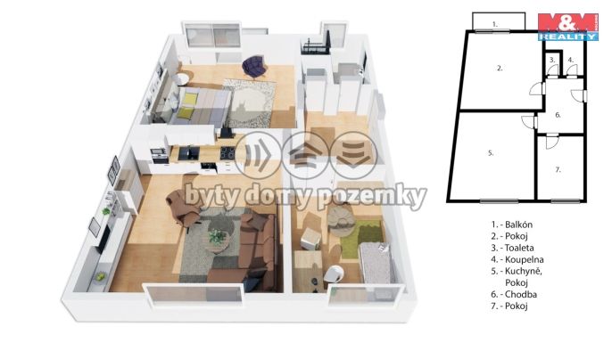 Prodej, Byt 3+kk, Olomouc