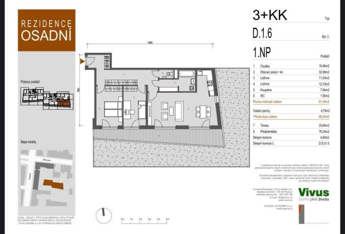 Prodej, Byt 3+kk, Praha