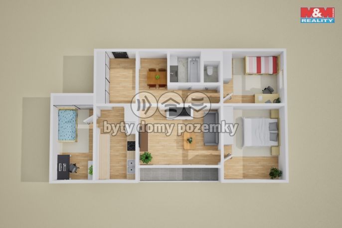 Pronájem, Byt 4+1, Ústí nad Labem