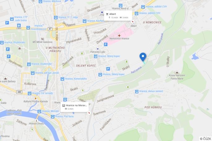 Prodej, Zahrada, Hranice