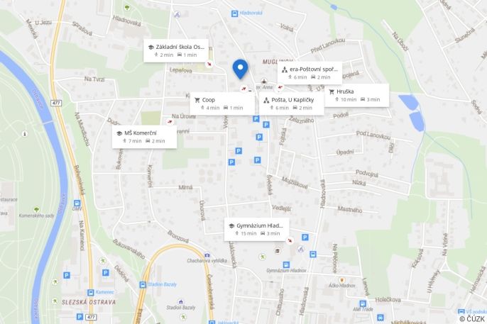 Pronájem, Byt 4+1, Ostrava