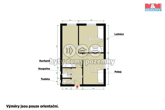 Pronájem, Byt 2+1, Plzeň