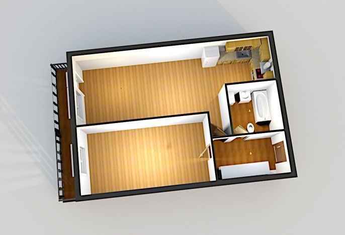 Pronájem, Byt 2+kk, Praha