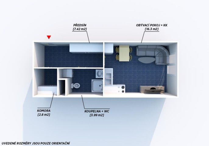 Pronájem, Byt 1+kk, Třemošná