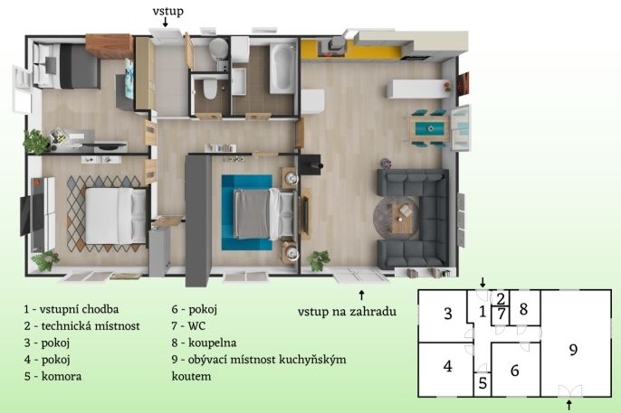Prodej, Rodinný dům, Pchery