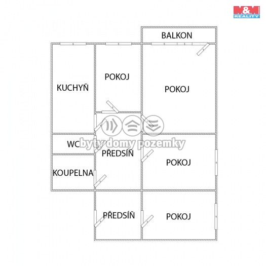 Pronájem, Byt 4+1, Litvínov