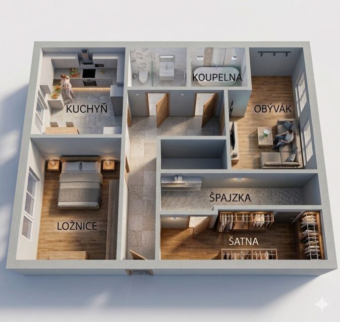 Prodej, Byt 2+1, Neratovice