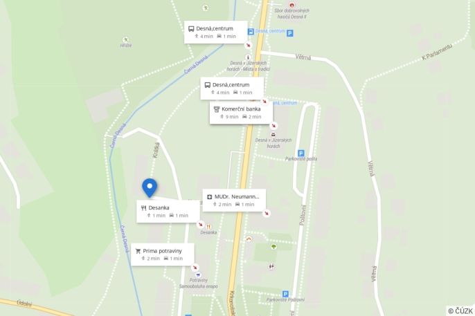 Prodej, Byt 2+1, Desná