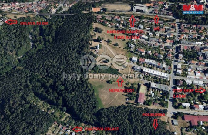 Prodej, Pozemek k bydlení, Třebíč