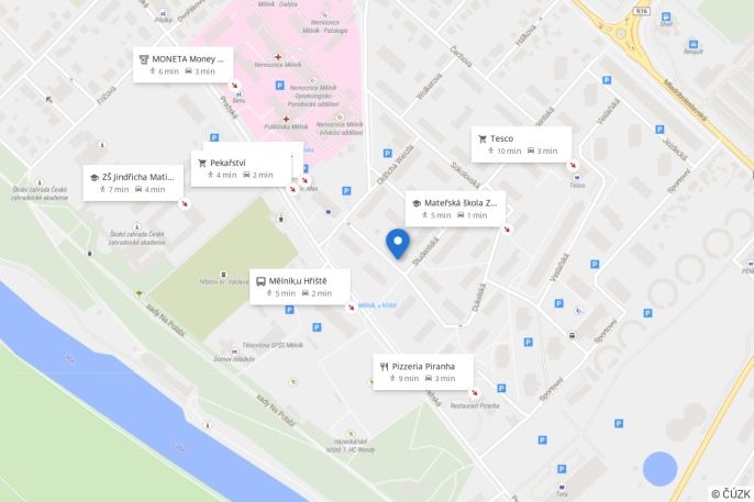 Prodej, Byt 2+1, Mělník