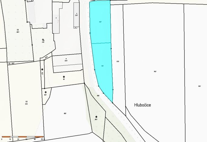 Prodej, Pozemek k bydlení, Albrechtice nad Vltavou