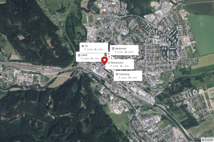 Pronájem, Byt 1+1, Ústí nad Orlicí