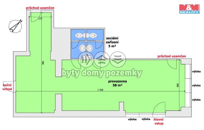 Pronájem, Obchod a služby, Ostrava