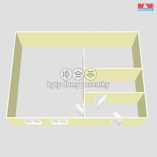 Pronájem, Byt 1+kk, Most