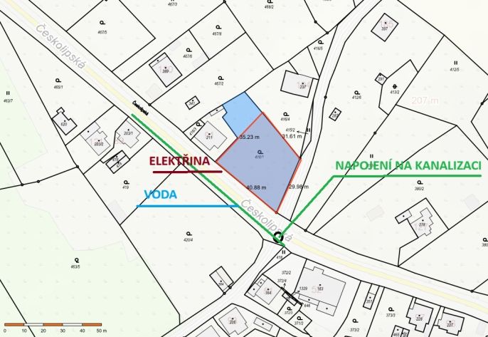 Prodej, Pozemek k bydlení, Děčín