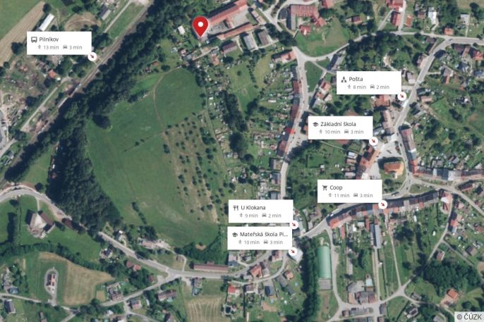 Pronájem, Byt 1+kk, Pilníkov