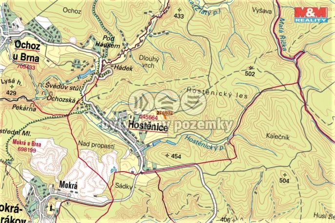 Prodej, Pole, Hostěnice