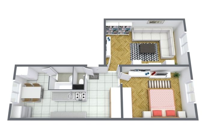 Prodej, Byt 2+1, Krajková