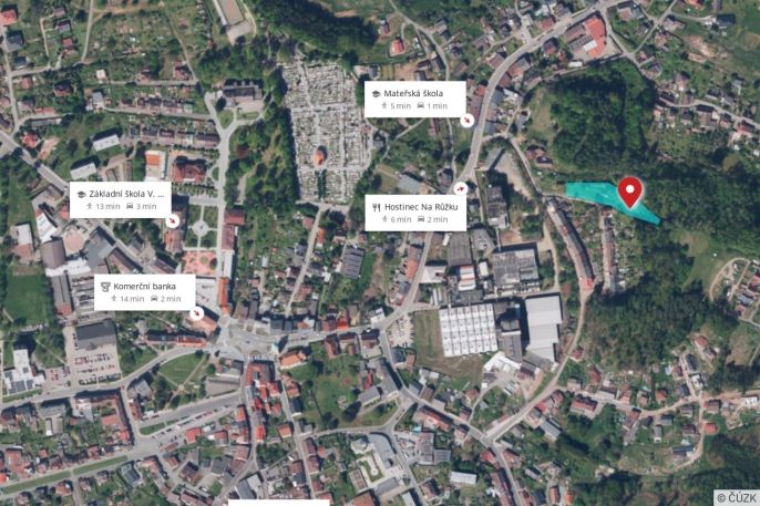 Prodej, Pozemek k bydlení, Červený Kostelec