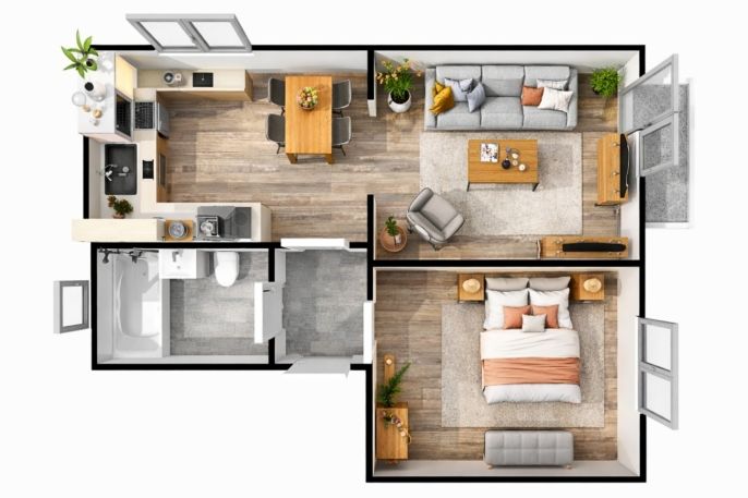 Prodej, Byt 2+1, Chvaletice