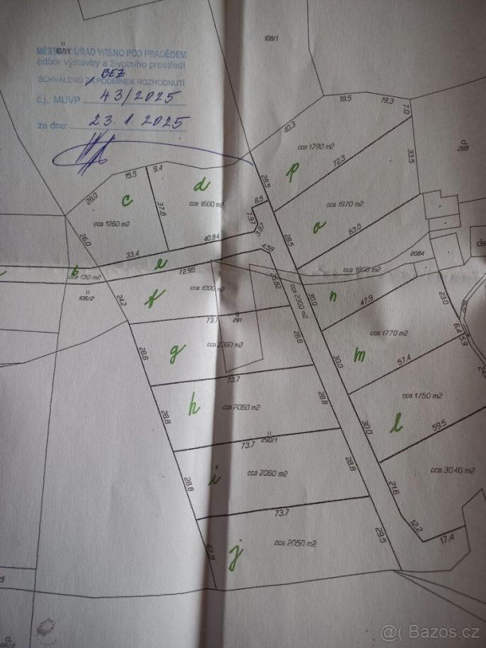 Prodej, Pozemek k bydlení, Široká Niva