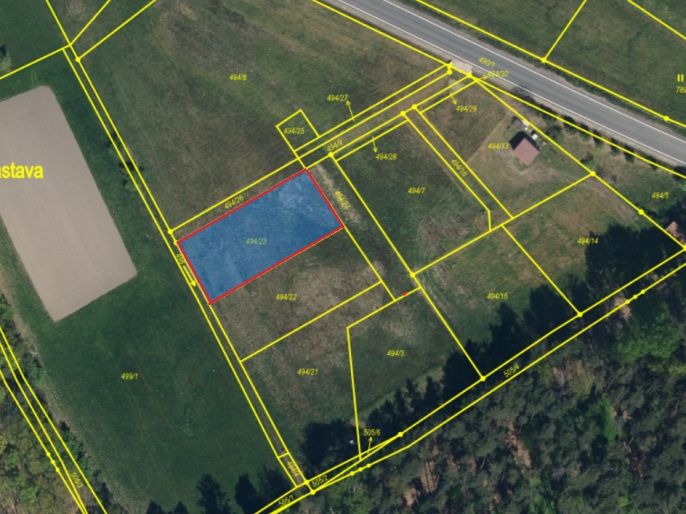 Prodej, Pozemek k bydlení, 800 m², Újezd u Sezemic