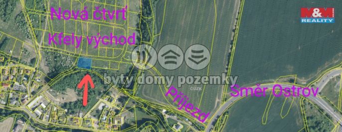 Prodej, Pozemek k bydlení, Ostrov