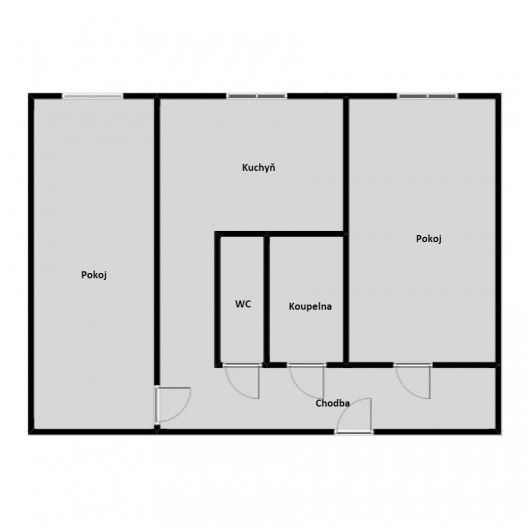 Prodej, Byt 2+1, Chomutov