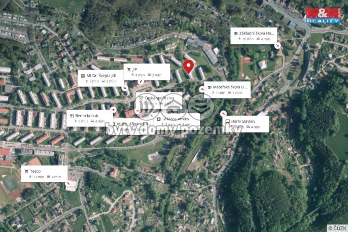 Pronájem, Byt 1+1, Horní Slavkov