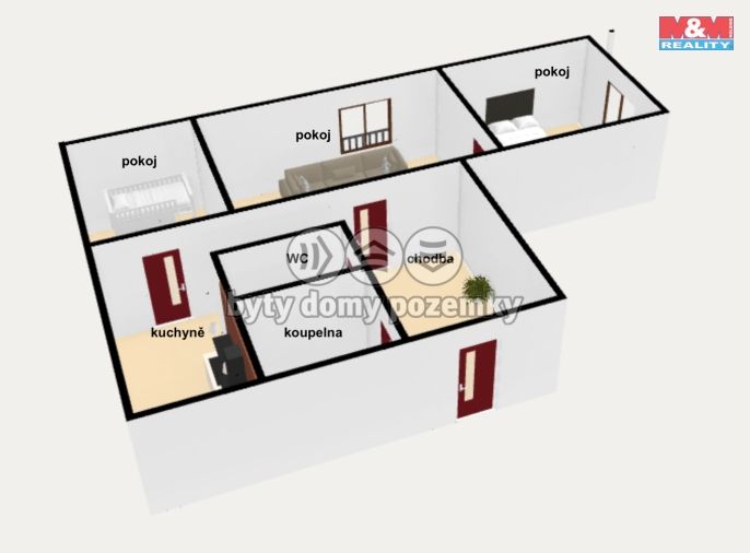 Prodej, Byt 3+1, Náchod