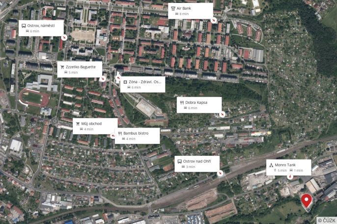 Pronájem, Sklad, Ostrov