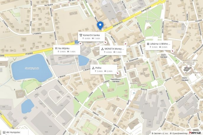 Pronájem, Byt 2+kk, Humpolec